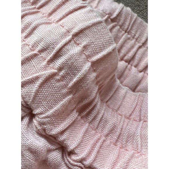 Elastic Waist Ruffled Hem Pink Shorts with Pockets Size 18/20 - Picture 5 of 10